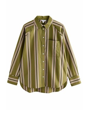 REGULAR FIT  - LONG SLEEVE - Skjortebluser - olive green stripe
