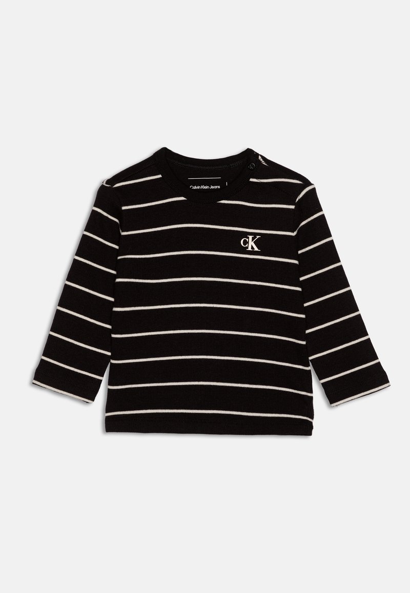 Calvin Klein Jeans UNISEX - Top s dlouhým rukávem - black/white