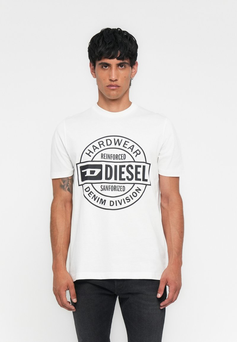 Diesel T-shirt print wit