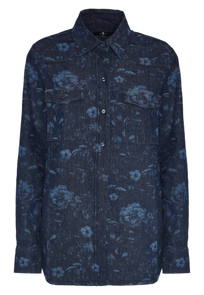 7 For All Mankind Overhemdblouse donkerblauw 7 For All Mankind Overhemdblouse donkerblauw