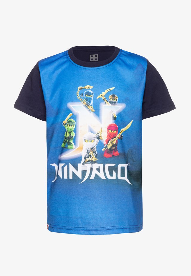 T-shirt med print - dark navy