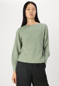 ONLY ONLFILIZ BOAT NECK - Strickpullover - hedge green