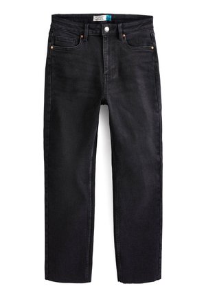 WITH RAW HEM - Sirgete säärtega teksad - washed black