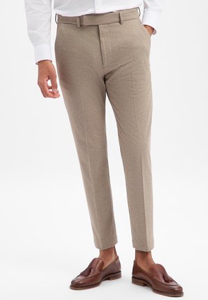 BAUKASTEN BEPPE - Suit trousers - taupe/beige