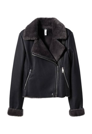 Veste en similicuir - black