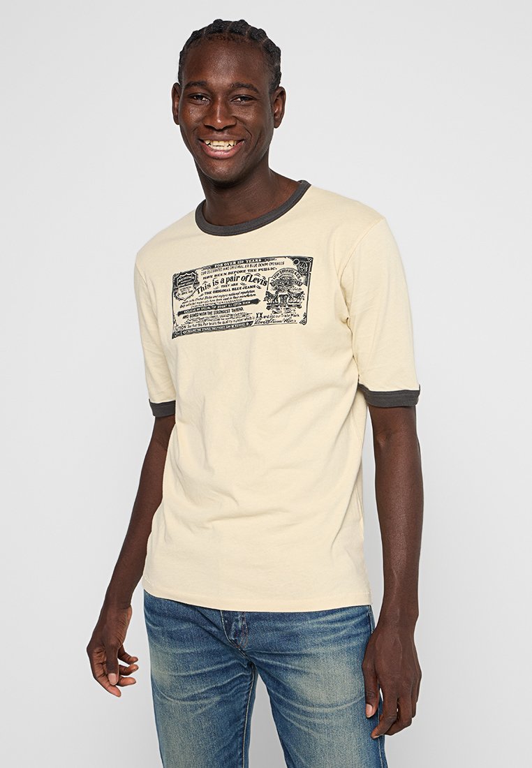 Levi’s® T-shirt print lichtgeel