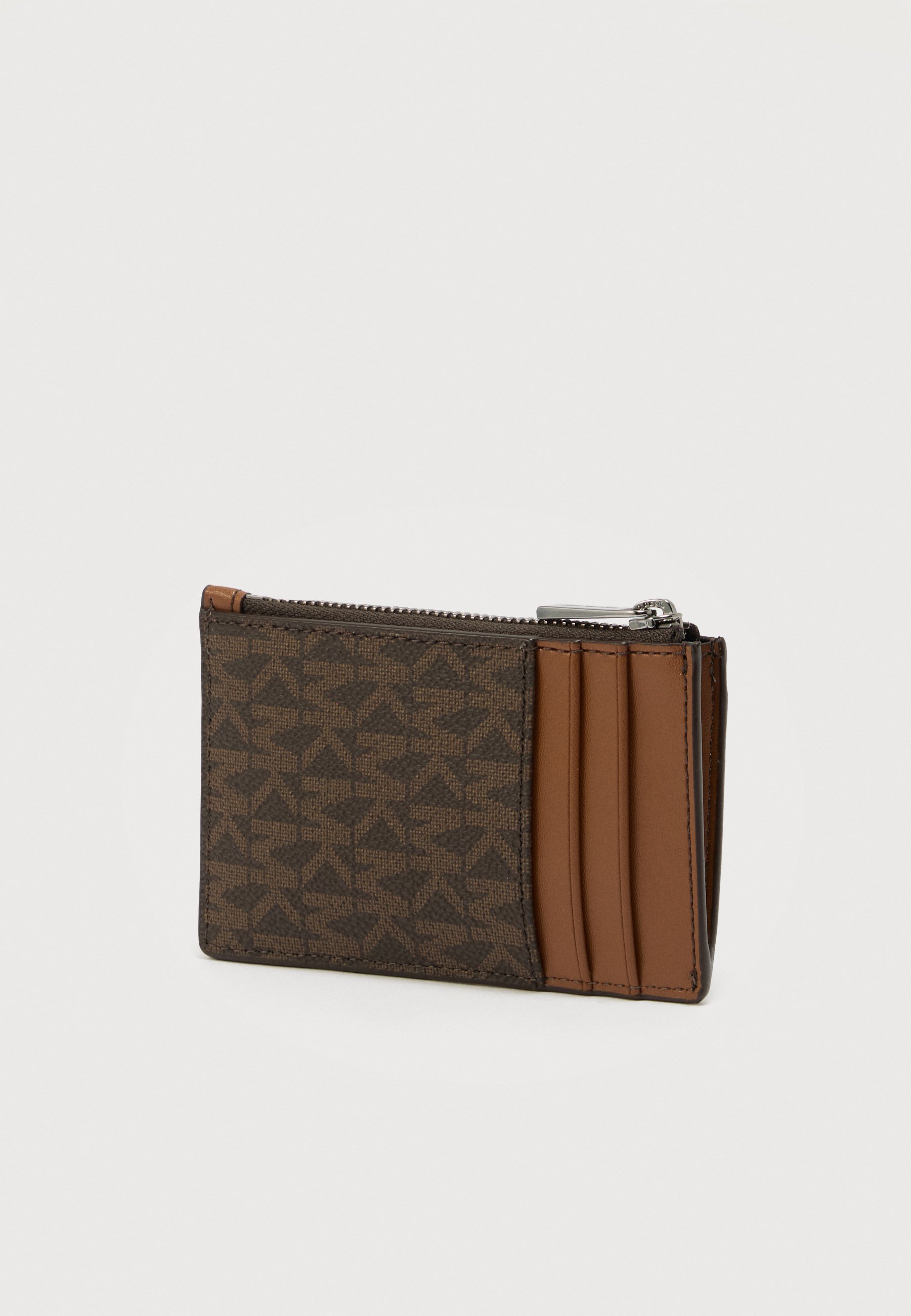 Michael Kors NOTCHED ZIP WALLET - Portofel - brown/maro - Zalando.ro