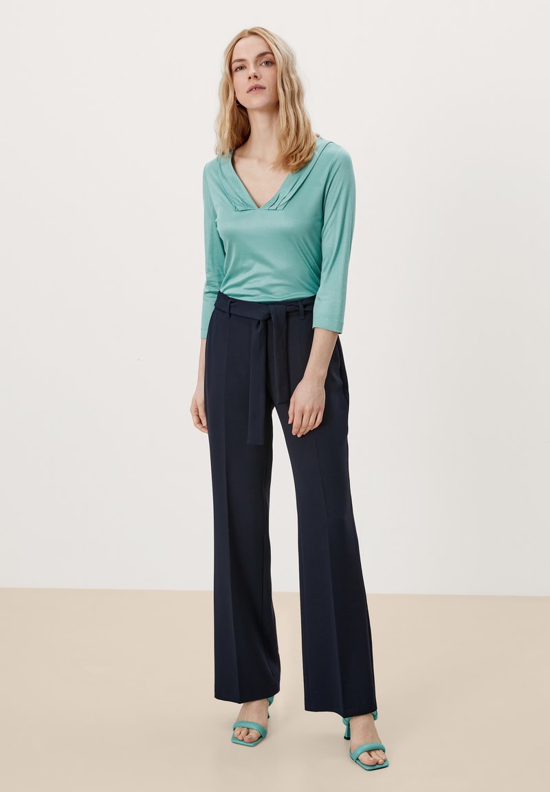 Damen T-Shirts | s.Oliver BLACK LABEL Langarmshirt dusty green/türkis - YX30498 Damen T-Shirts | s.Oliver BLACK LABEL Langarmshirt dusty green/türkis - YX30498