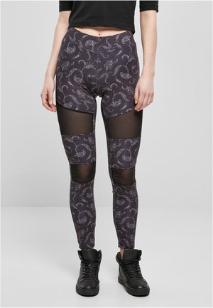 TECH AOP  - Leggings - blackpaisley