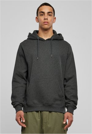 BASIC TERRY - Sweat à capuche - charcoal