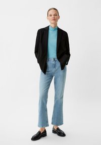 comma casual identity ROLLKRAGEN - Langarmshirt - helles türkis