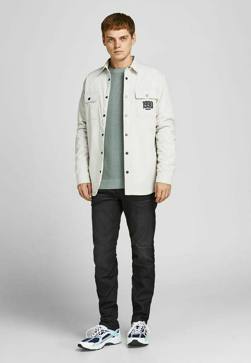 Herren Strickjacken | Jack & Jones STRUKTURIERTER RUNDHALS Strickpullover slate gray/blaugrau - SQ98224 Herren Strickjacken | Jack & Jones STRUKTURIERTER RUNDHALS Strickpullover slate gray/blaugrau - SQ98224