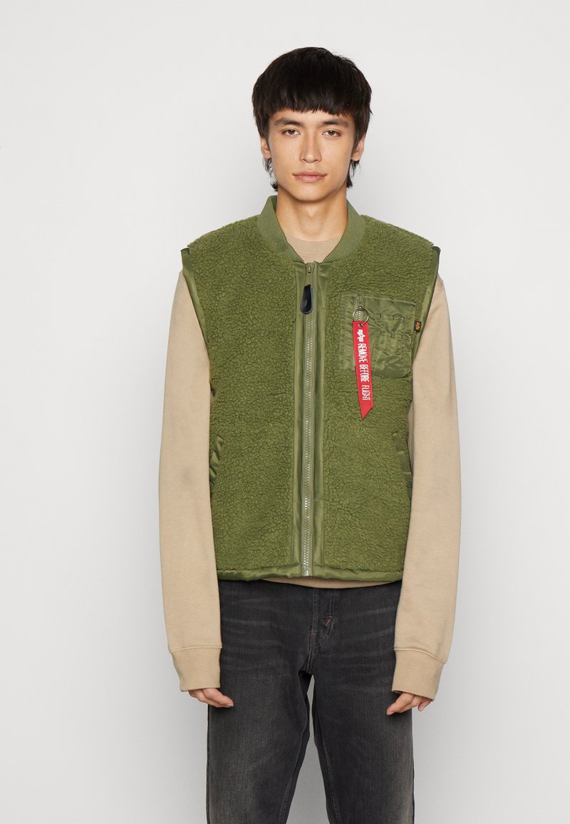 Alpha Industries VEST Weste sage green/grün Zalando.ch