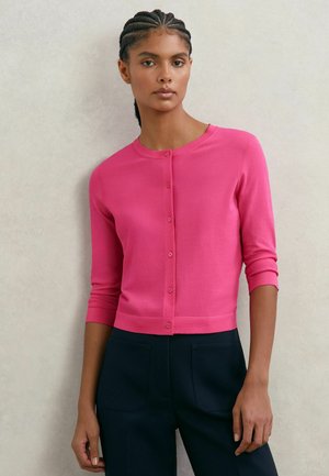 Reiss REGULAR FIT - MARA LIGHTWEIGHT CROPPED CARDIGAN . - Vest - bright pink