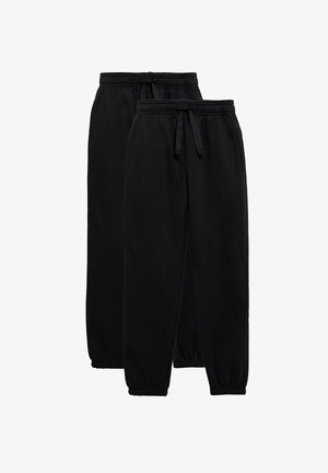 Marks & Spencer 2 PACK UNISEX REGULAR FIT - Pantalones deportivos - black