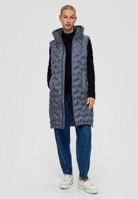 s.Oliver LANGE MIT STEPPUNG - Brezrokavnik - schiefergrau