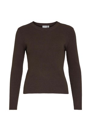 VILA VICOMFY O-NECK  - Džemperis - coffee bean