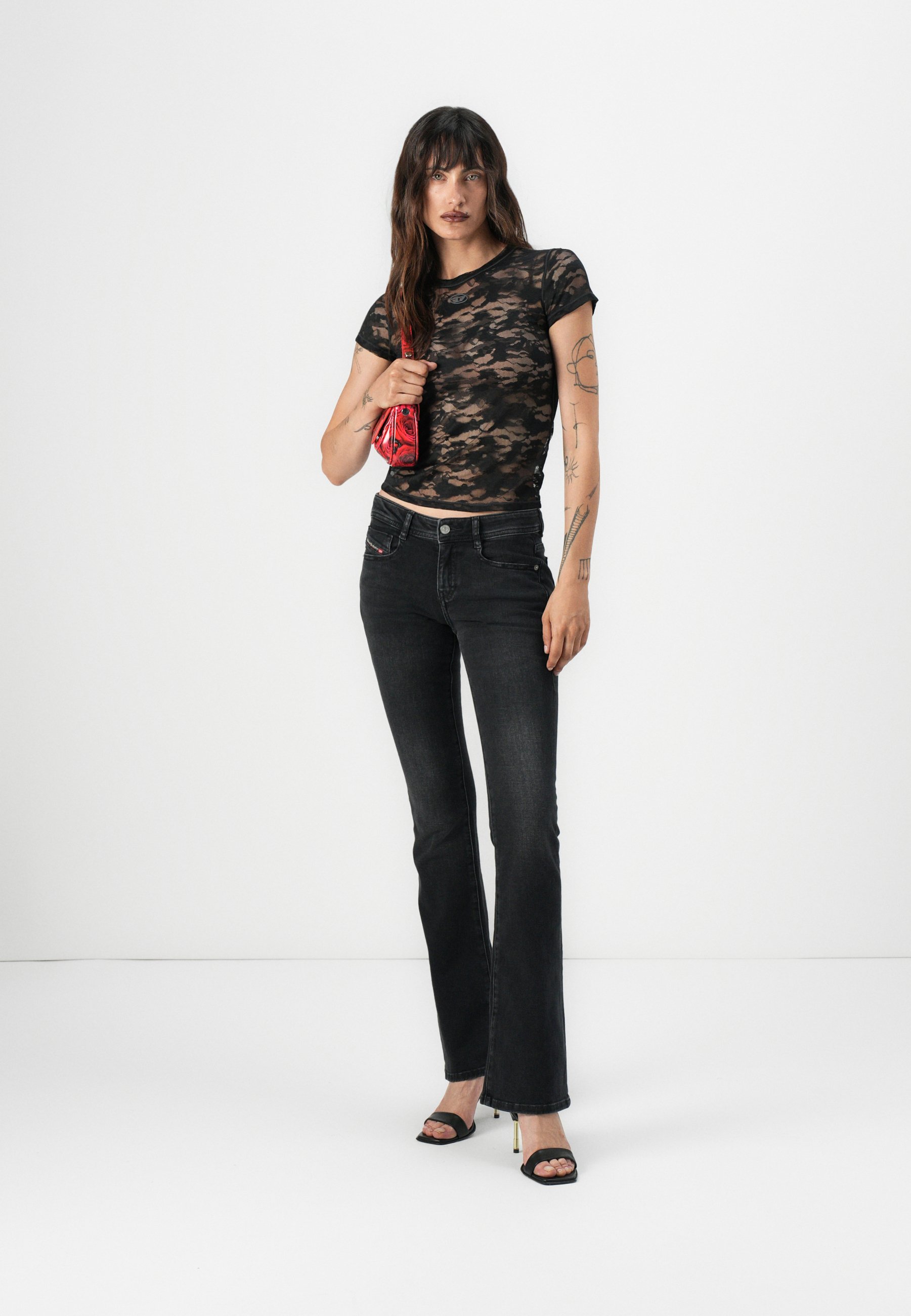 Diesel KASIA-UTLT - Basic T-shirt - black - Zalando.ie