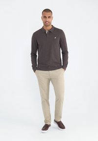 Pier One Polo shirt - mottled light brown