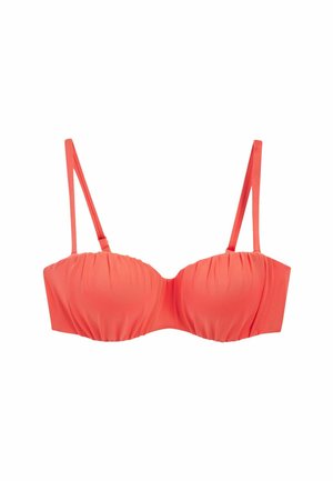 Next RUCHED SHAPING BANDEAU   REGULAR - Top de bikini - coral pink