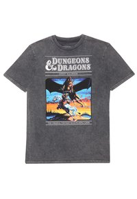 Henry Tiger DUNGEONS AND DRAGONS ORIGINAL RPG - Triko s potiskem - dark heather grey