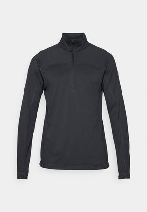 Fjällräven ABISKO LITE HALF ZIP - Sweatshirt - black