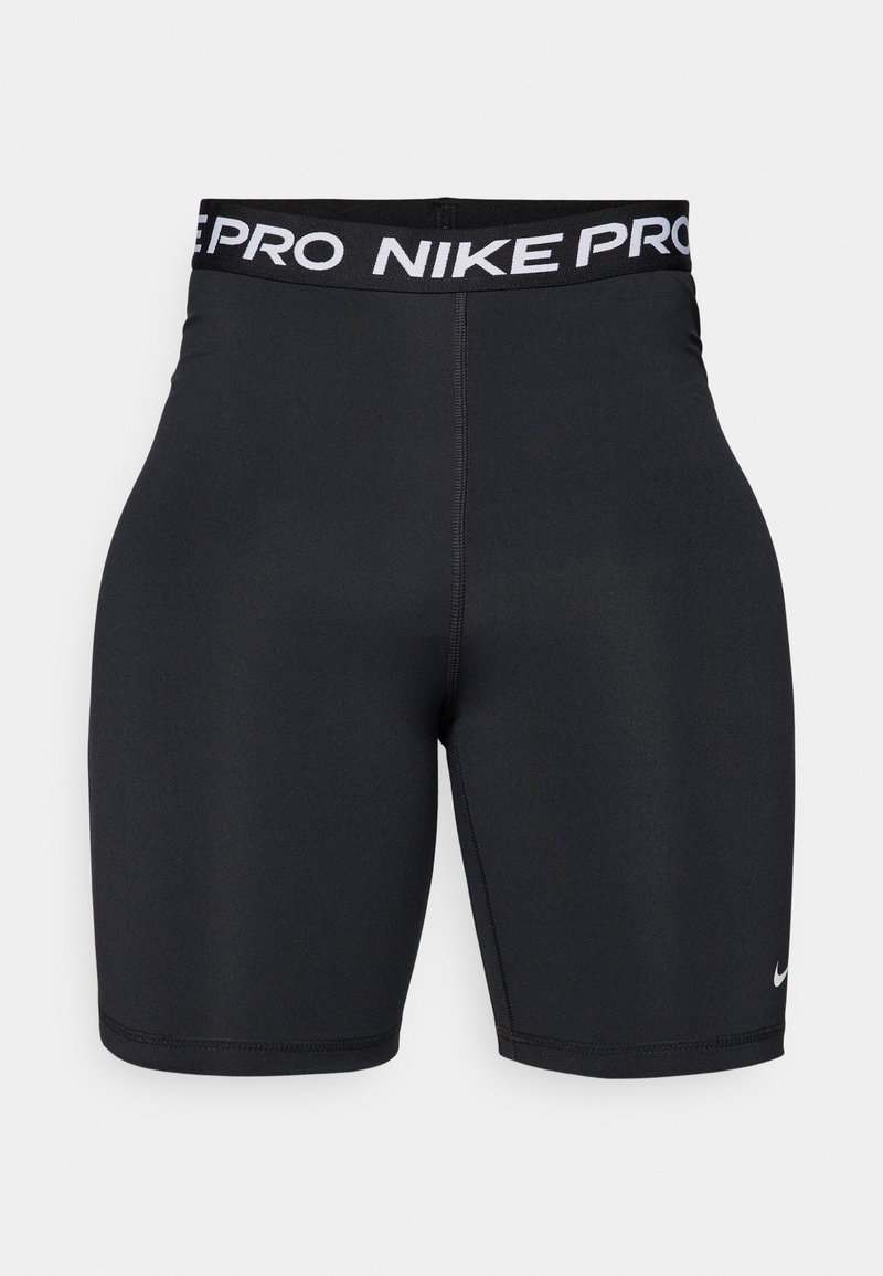 Nike Performance SHORT RISE - Leggings - black/white/noir - ZALANDO.FR
