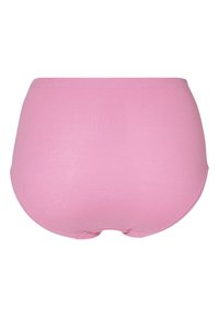 Hooggeprofileerde dameskatoenen slips in het roze met een ribbeltextuur. Naadloze randen en geen zichtbare hardware. Geschikt voor dagelijks gebruik.