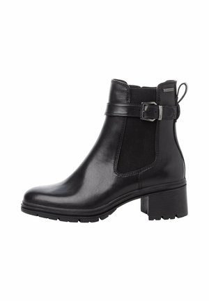 Cowboy/biker ankle boot - black