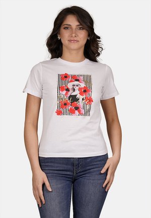 T-shirt con stampa - bianco