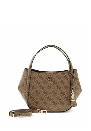 Guess, COLEEN LOGO SATCHEL - Sac à main - latte logo