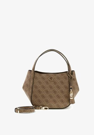 Guess, COLEEN LOGO SATCHEL - Handtas - latte logo