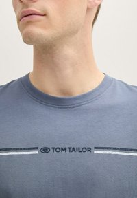 TOM TAILOR CREW NECK - T-shirt print - dove grey