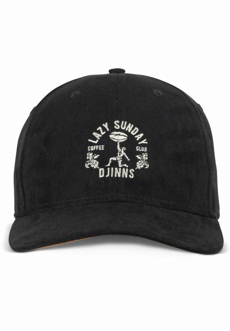 Djinns 6P TrueFit Lazy Classic Snapback Caps zwart ADJUSTABLE : Djinns Djinns 6P TrueFit Lazy Classic Snapback Caps zwart ADJUSTABLE : Djinns