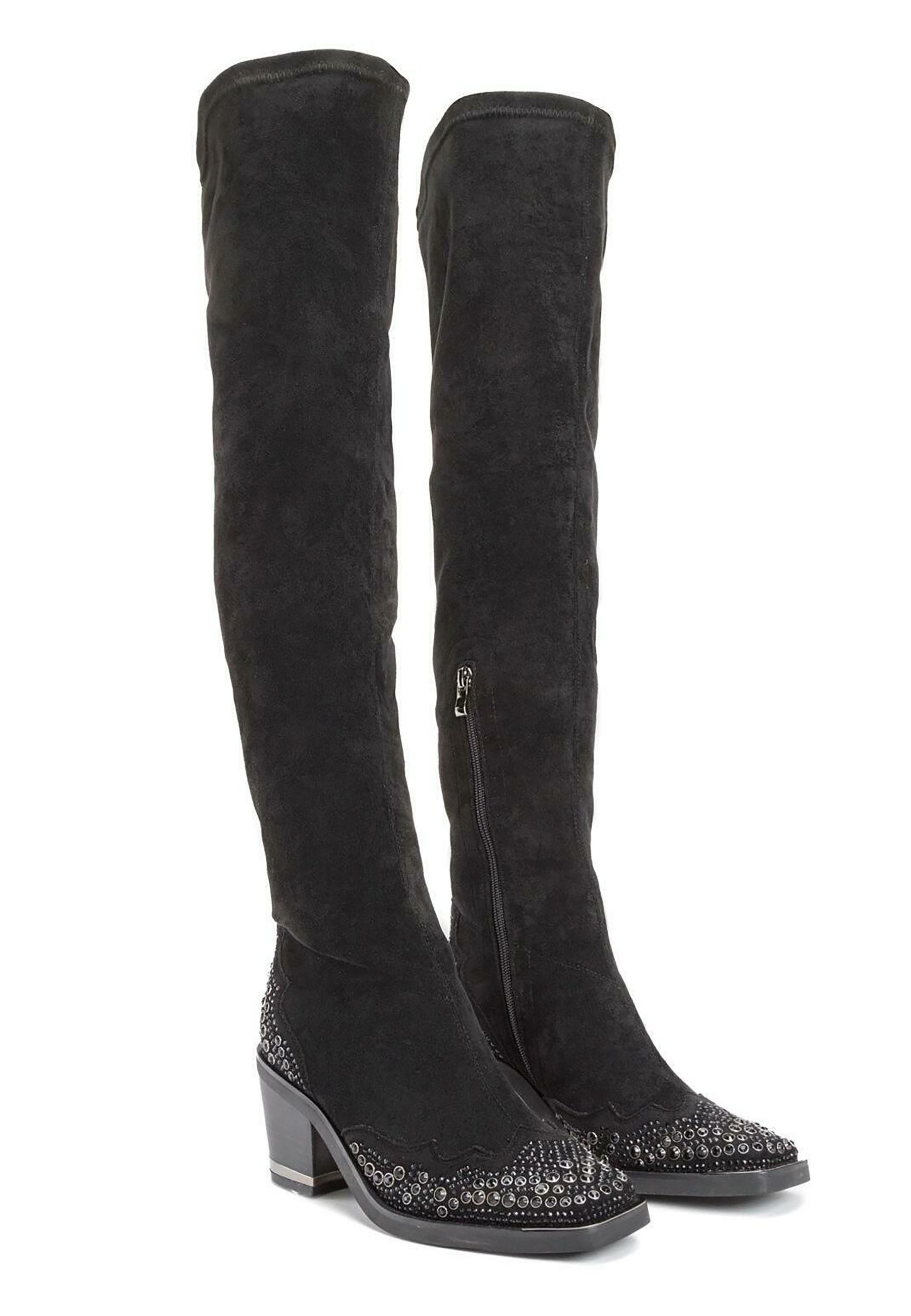 Alma en Pena ALCATRAZ - Botas mosqueteras - black/negro - Zalando.es