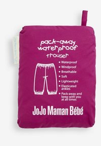 JoJo Maman Bébé Kavbojke z naramnicami - berry