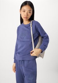 GANT TONAL SHIELD C NECK - Sweatshirt - dusty navy