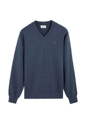 Scalpers, SCALPERS SCBASIC V NECK TRICOT - Jersey de punto - greyishblue