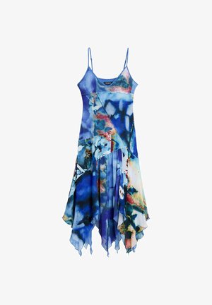 Desigual, ASYMMETRIC PRINTED DRESS - Maxikleid - blue
