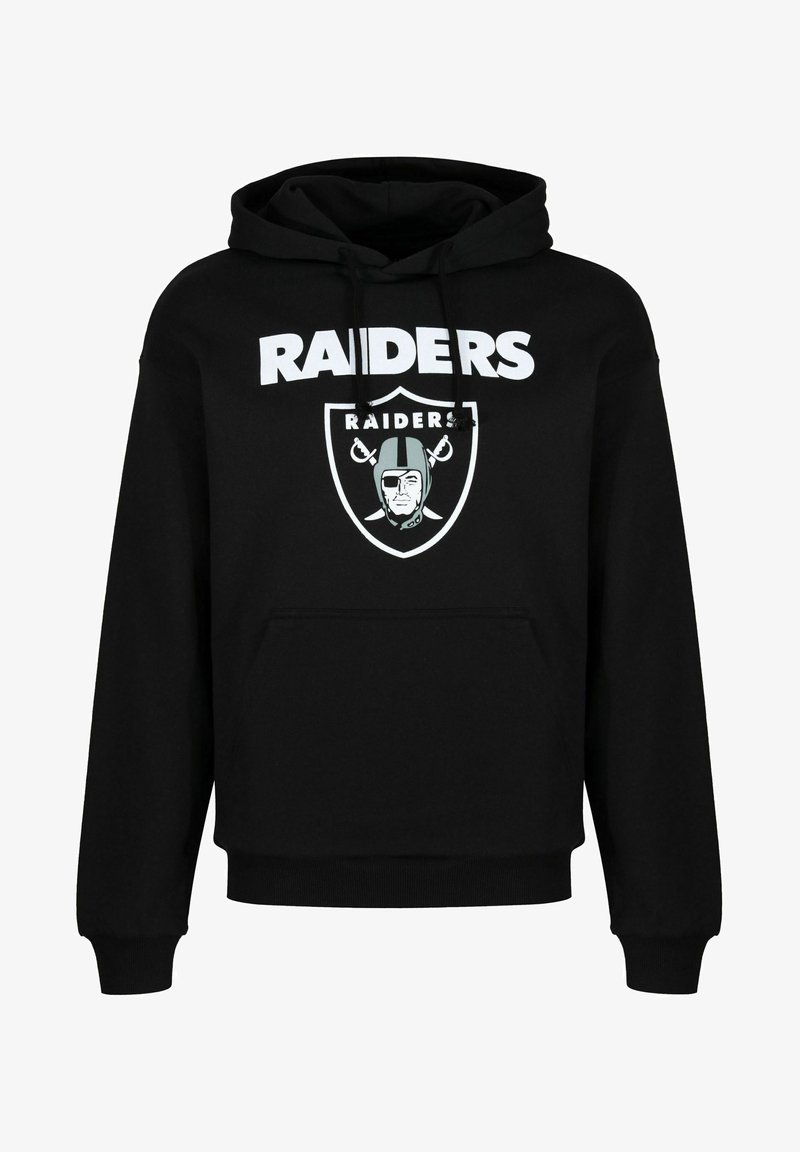 Re:Covered KAPUZEN NFL RAIDERS LOGO HOODED - Sweat à capuche - black