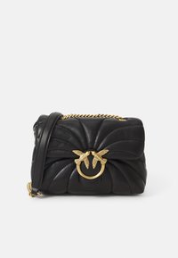 LOVE PUFF MINI - Sac bandoulière - nero/antique gold