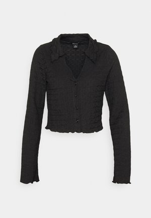 Monki Πουκαμίσα με κουμπιά - black dark