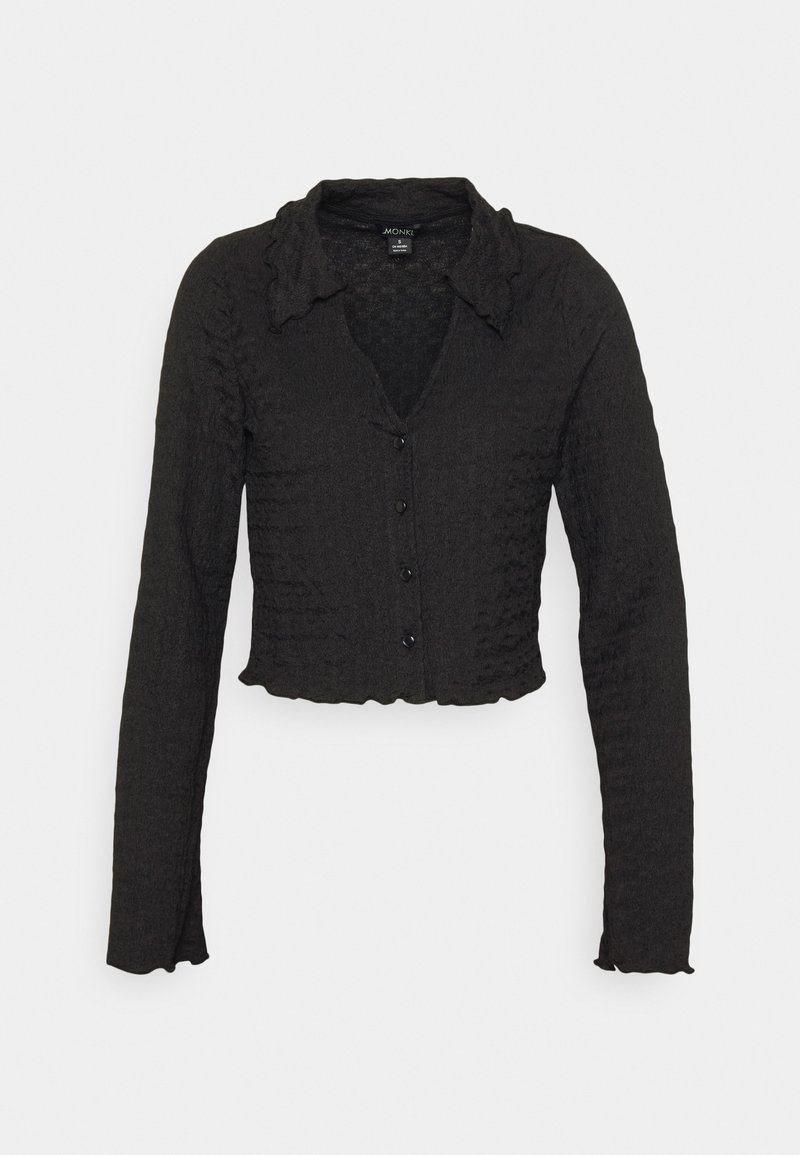 Monki Πουκαμίσα με κουμπιά - black dark