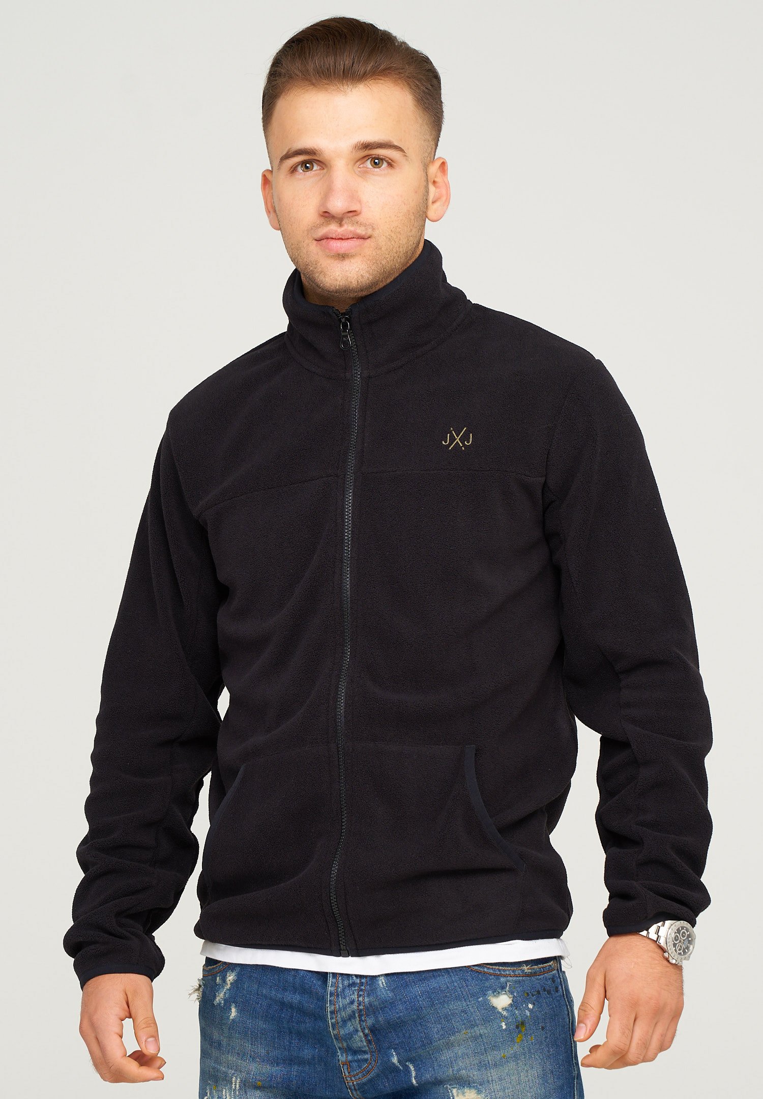 tan fleece jacket mens