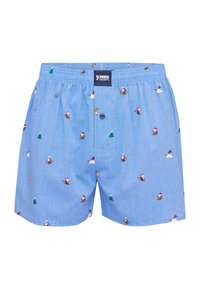 Niet geselecteerd, skiing santa light blue