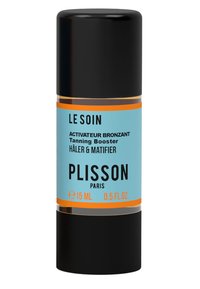 Contenitore cilindrico nero con etichetta turchese, dettagli dorati e tappo nero; il testo include il nome del prodotto e il volume (15 ml).