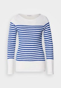 LONG SLEEVE BOAT NECK STRIPED - T-shirt à manches longues - shiny blue