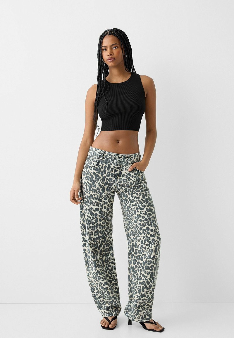 Bershka Top zwart Bershka Top zwart