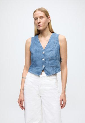 DENIM VESTS - Vestă - light blue