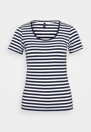 Vero Moda Tall, VMLOTTE  - Μπλουζάκι με στάμπα - snow white/navy